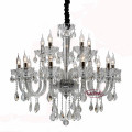 10+4 lights 2017 hot sale K9 crystal candle colorful modern chandeliers